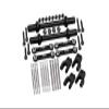 GPM Aluminum 7075 Front & Rear Sway Bar Set LOSI 1/18 Mini LMT Monster Truck LOS01026 (Black) view 1