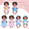 BABESIDE 6 Pcs Alive Baby Doll Clothes Set  Bitty Doll Clothes for 8-10 Inch Dolls & Toys, Cute Pretend Play Doll Outfits,Pretend Play Accessories for Girls Age 3+ (No Dolls) view 2