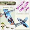 Jerify 20 Pcs Parachute Toys and Camouflage Foam Airplanes Set, Parachute Army Men Toys for Kids Army Hand Throwing and Foam Glider for Boys Gifts Outdoor Party Favors (Colorful Camouflage) view 4