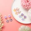 ERDOGLY Clip on Earrings for Girls, 16Pcs Kids Clip on Earrings for Little Girls Dangle Stick on Earring Party Favor, Toddler Earring Princess Pretend Play Dress up Jewelry Gifts view 4