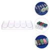 VICASKY 2pcs Poker Chips Organizer Case Acrylic Game Chips Storage Box Compact Poker Holder for Easy Access for and Parties view 2