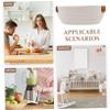 Amosfun Organizer Storage Basket Woven Ropes Cotton Toilet Roll Bin Bedroom Decorative White Small Size view 2
