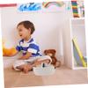 Amosfun Organizer Storage Basket Woven Ropes Cotton Toilet Roll Bin Bedroom Decorative White Small Size view 3