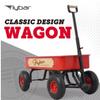 Flybar Classic Wagon for Kids, Toddler - Quad Steering System, Easy Assembly, Adjustable, Folding Handle, Rust Resistance, Durable 10 inch Air-Filled Tires, Extra Deep Beach Cart, Up to 165 lbs,3+ Red view 2