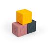 Bigjigs Toys Silicone Sensory Cubes - 3 Piece Soft Blocks Toy for Babies & Toddlers, Montessori Play, Made from 100% Silicone, Gifts for 3 Month Olds + view 3