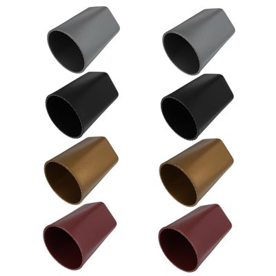 Abaodam 8pcs Pentagonal Plastic Dice Cups for Ktv and Bar Games Smooth Surface for Easy Shaking Includes Black Silver Gold and Purple Colors