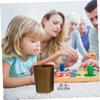 Abaodam 8pcs Pentagonal Plastic Dice Cups for Ktv and Bar Games Smooth Surface for Easy Shaking Includes Black Silver Gold and Purple Colors view 2