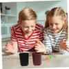 Abaodam 8pcs Pentagonal Plastic Dice Cups for Ktv and Bar Games Smooth Surface for Easy Shaking Includes Black Silver Gold and Purple Colors view 3