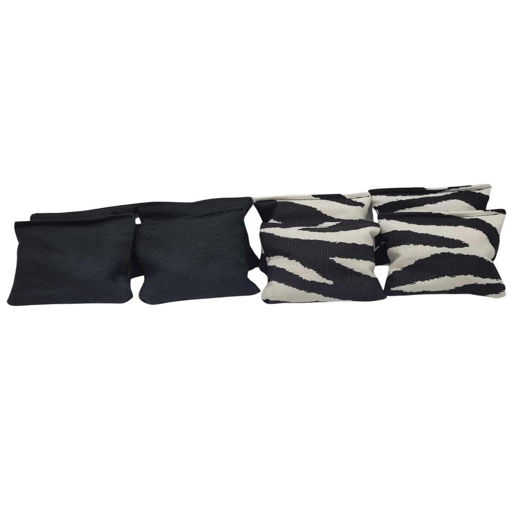Zebra Print Mini Cornhole Bags 3 inch mini bags fun size corn hole bean bag toss