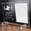 11.75"x9.75" Custom Glass Picture Frame for 5x7 Photo, Personalized Baby Picture Frames, Nursery Decor for Gender Reveal and Baby Announcement Ideas, Adoption Gifts for New Parents (Design 3) view 4