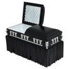 Deluxe Black Casket for Wrestling Action Figures with Removable Base view 2