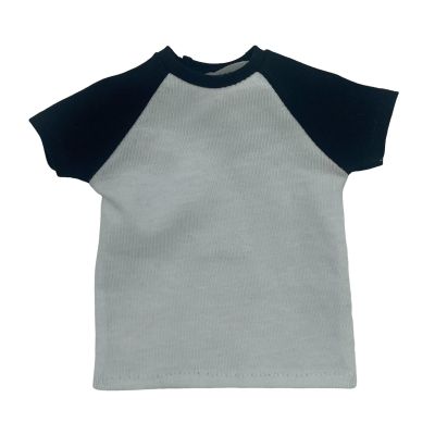 1/6 Male Short Sleeve T-Shirt for 12" Action Figure Accessories, Black