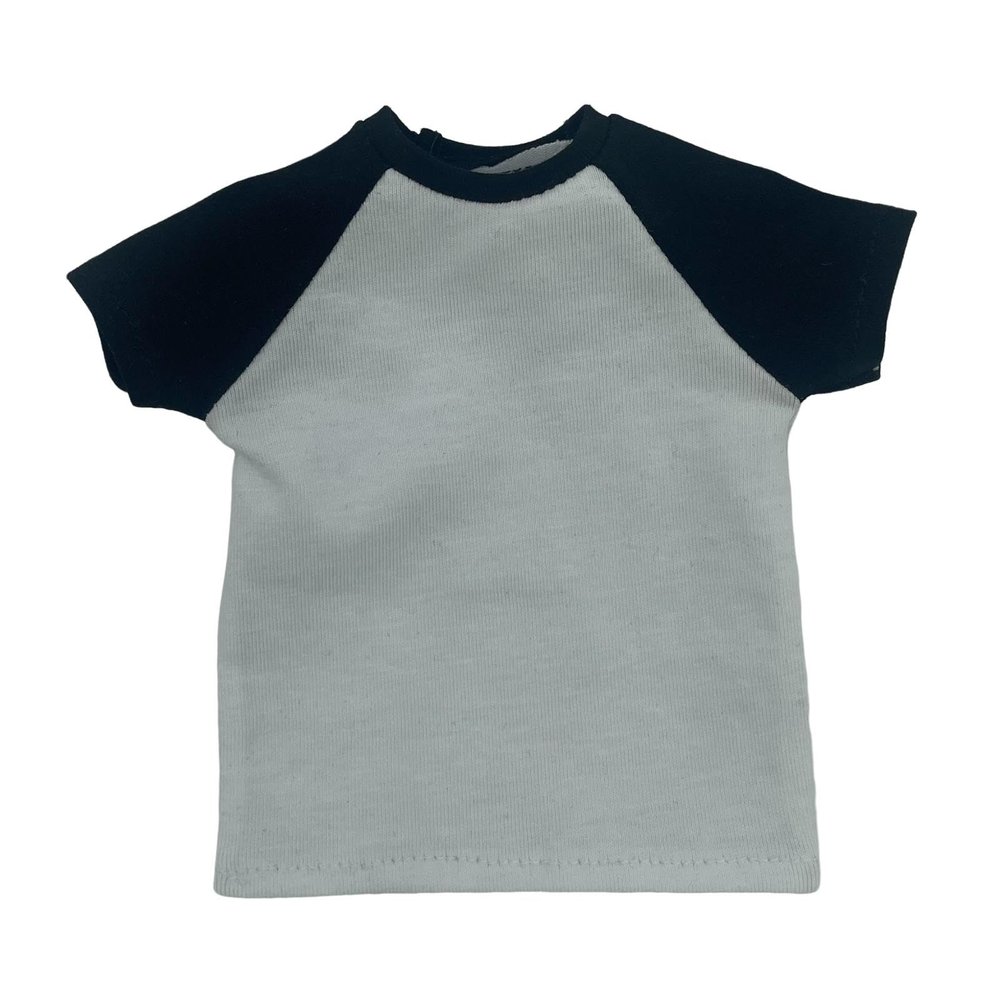 1/6 Male Short Sleeve T-Shirt for 12" Action Figure Accessories, Black