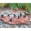 Accoutrements Itty Bitty Crows: A Pocketful of Crows - 12 Tiny Soft Vinyl Corvids in Four Poses, Our Tiniest Murder Yet, Black view 2