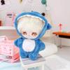 niannyyhouse 10cm~15cm Plush Doll Clothes Onesies Sharks Dinosaurs Cows Rabbits Fawns Unicorn Patterns Bodysuit Dolls Dress Up Accessories (Blue) view 2