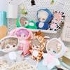 niannyyhouse 10cm~15cm Plush Doll Clothes Onesies Sharks Dinosaurs Cows Rabbits Fawns Unicorn Patterns Bodysuit Dolls Dress Up Accessories (Blue) view 4