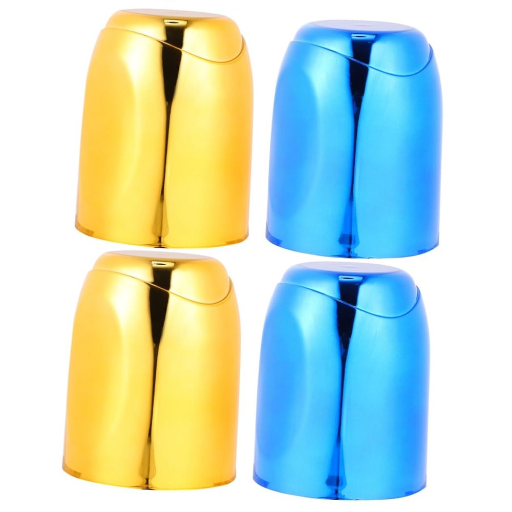 Abaodam 4pcs Dice Cup Storage Bar Game Supplies Unbreakable Plastic Compact for Travel for