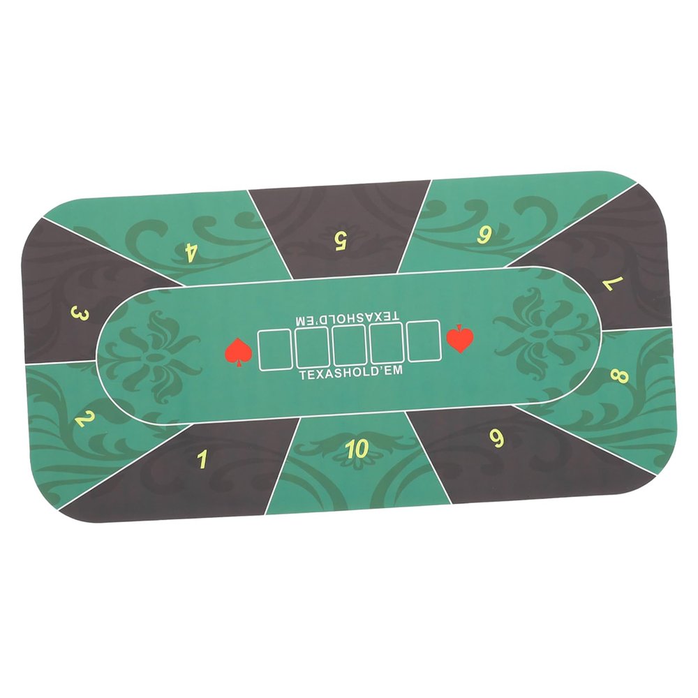 VICASKY Poker Tablecloth Rectangle Poker Table Cover Safe Light Rubber Family Mat Store