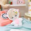 niannyyhouse 10cm~15cm Plush Doll Clothes Onesies Sharks Dinosaurs Cows Rabbits Fawns Unicorn Patterns Bodysuit Dolls Dress Up Accessories (White) view 3
