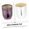 Abaodam 2pcs Plastic Dice Cup Ktv Dice Holder for Table Games Parties Stylish Design for Bar Use for Indoor Entertainment view 4