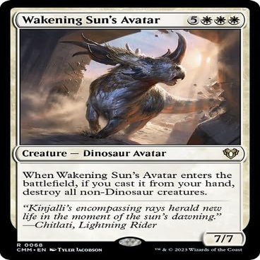 Wakening Sun's Avatar (068) Commander Masters MTG