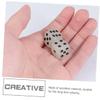 Abaodam 20pcs Small Dices Glitter Creative Mini Dice Game Playing Prop Luminous Dice view 3