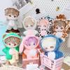 niannyyhouse 10cm~15cm Plush Doll Clothes Onesies Sharks Dinosaurs Cows Rabbits Fawns Unicorn Patterns Bodysuit Dolls Dress Up Accessories (Gray) view 4