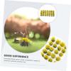 Yardenfun DIY Miniature Flower Cluster Model Realistic Artificial Flower Group for Railroad Scenery Garden Diorama and House Plant Decoration Yellow view 2