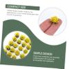Yardenfun DIY Miniature Flower Cluster Model Realistic Artificial Flower Group for Railroad Scenery Garden Diorama and House Plant Decoration Yellow view 4