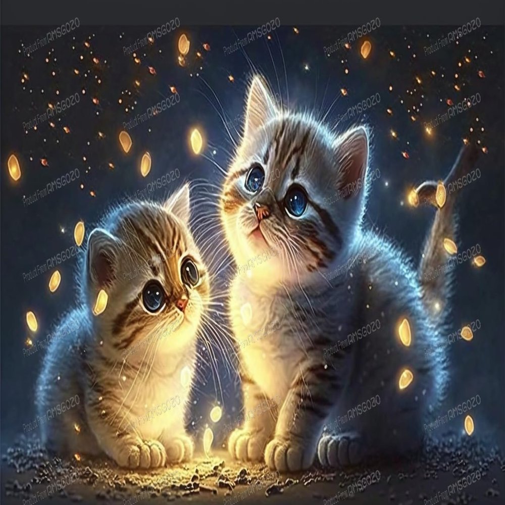 1000 Piece Cat Puzzles - Firefly Cat - Fun Family 1000 Piece Jigsaw Puzzle, 20 X 30 Inch, Recyclable Wooden Puzzle Pieces, Favorite Recreational Activity Or Gifts