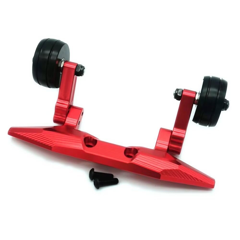 Aluminum Rear Ajustable Wheelie Bar Red for Traxxas Rustler 4X4 6776