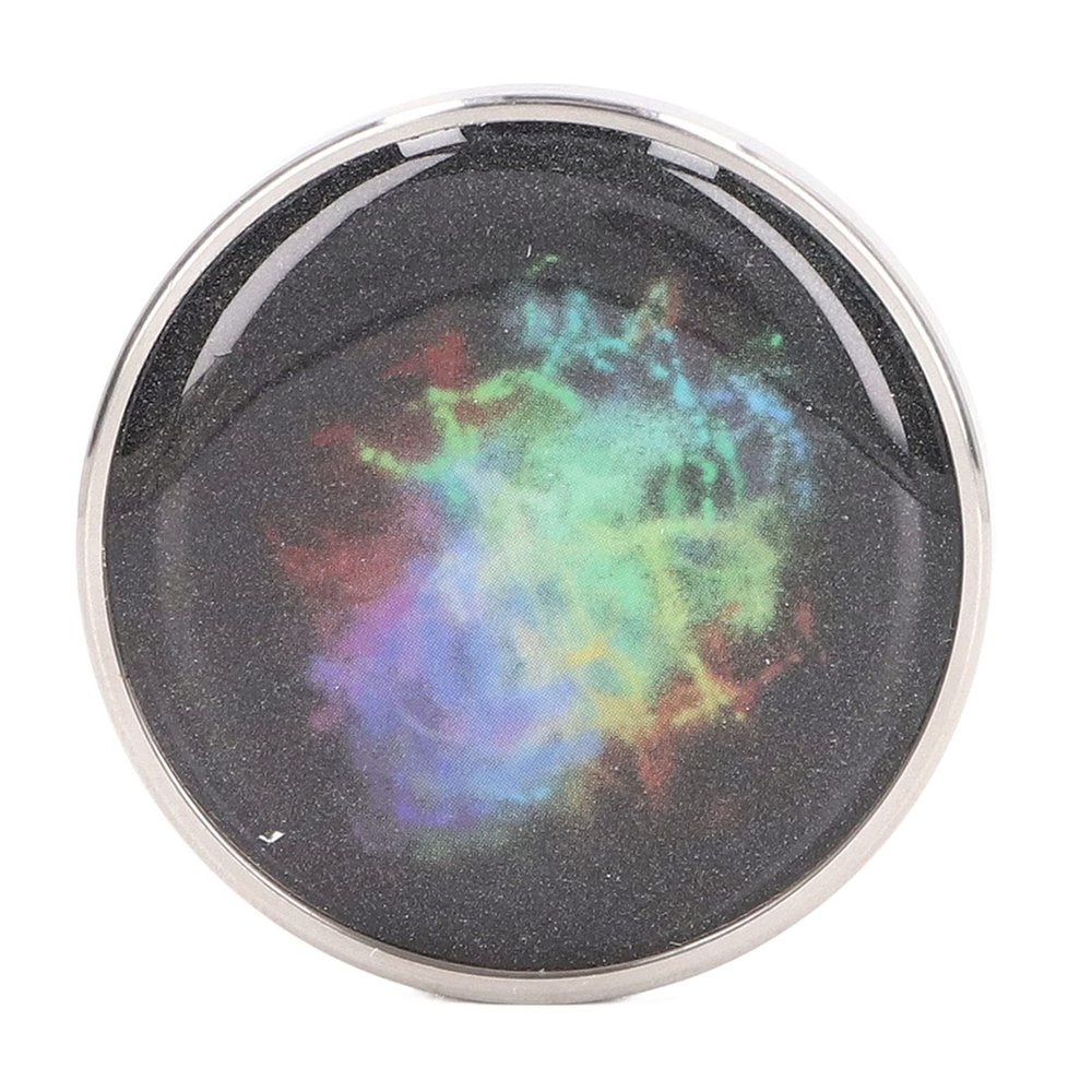 Mesmerizing Stainless Steel Gyroscope Toy, Forever Spinning with Colorful Patterns, Stress Relief and Creativity Unleashed, Perfect Desk Toy for Thinkers and Space Lovers (#1)
