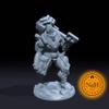 Battlebuilt Barbarian | Battle Built Artificer | Miniature for Tabletop Games Like D&D and War Gaming Large view 2