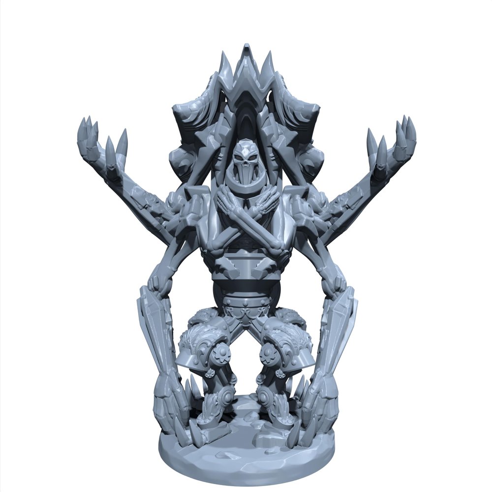 Marrowgear, The Ossuary Sentinel | Clockwork Tomb Walker | Miniature for Tabletop Games Like D&D and War Gaming Medium (Normal Size)