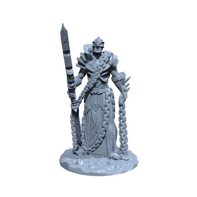 Blood Knight | Fiend Fighter Miniature for Tabletop Games Like D&D and War Gaming Large