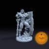 Battle Built Bladesman | Miniature for Tabletop Games Like D&D and War Gaming Large view 2