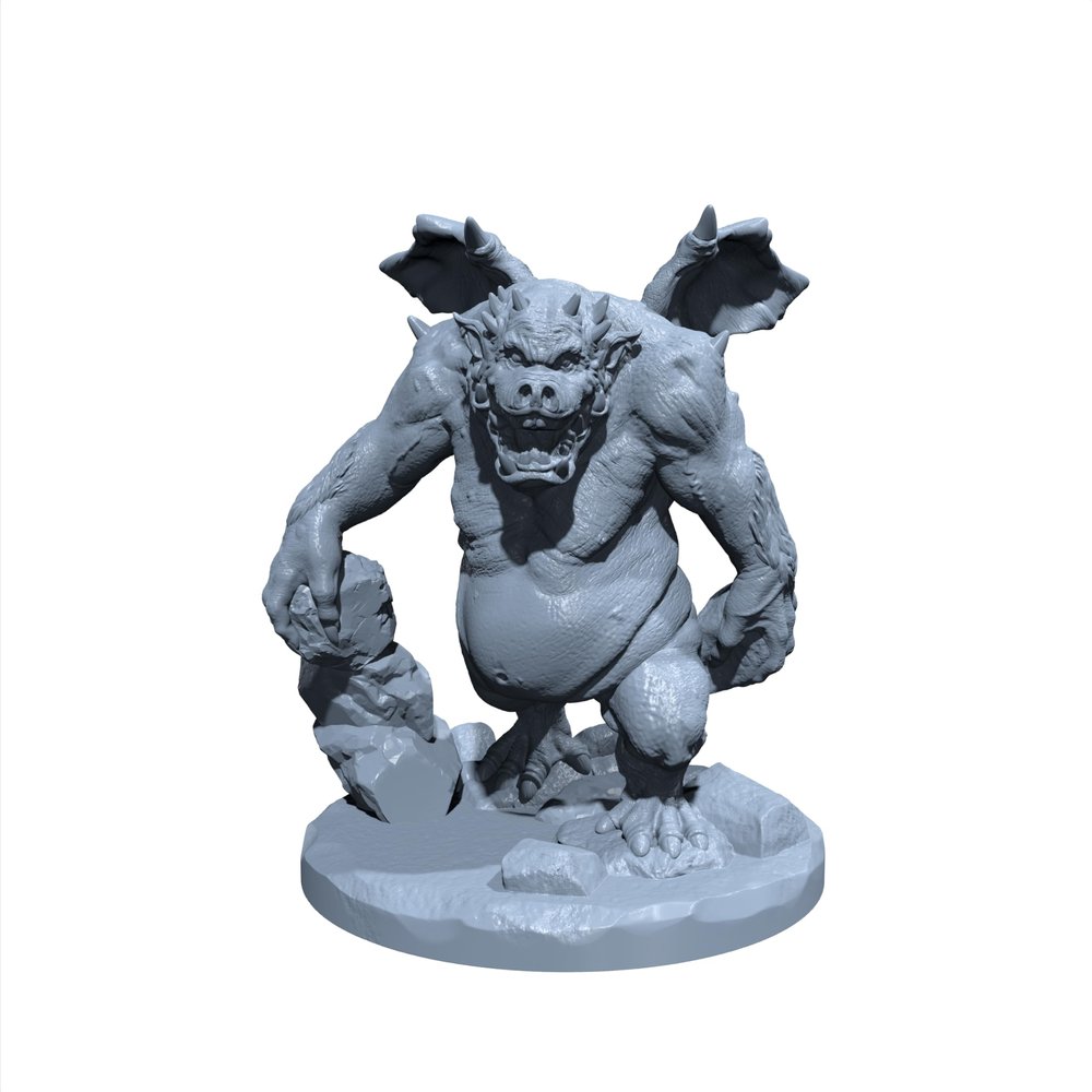 Nalfeshnee | Boar Demon | Miniature for Tabletop Games Like D&D and War Gaming Large (Normal Size)