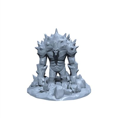 Crystal Golem | Miniature for Tabletop Games Like D&D and War Gaming Large