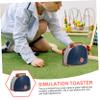 Vaguelly 1pc Creative Cooking Simulation Toaster Toy for Boys and Girls Fun Role Play House Plaything Lightweight and Imaginative Educational Toy for Boys and Girls view 2