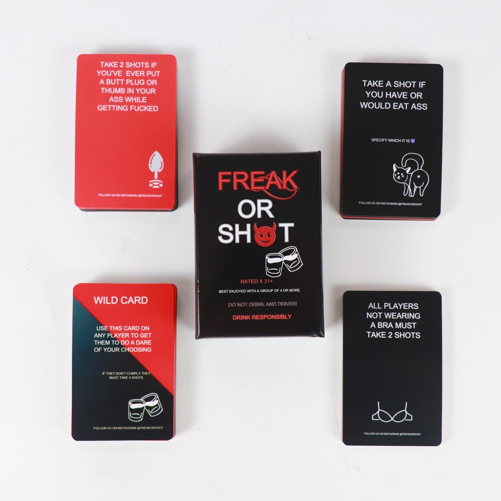 Generic Freak or Shot Adult Drinking Card Game