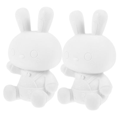 Abaodam Bunny Piggy Bank DIY Paintable Rabbit Coin Bank for Kids 6.7 Inch Creative Money Box for Birthday Easter and Home Decor