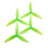 8pcs HQProp 5.5X3.5X3 5035 5 Inch 3-Blade Propellers Set (4X CW / 4X CCW) Poly Carbonate (Green) view 1
