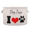 Custom Name Dog Toy Box Chest with Cotton Rope Seashell Personalized Toy Storage Organizer Boxes Bins Baskets for Small dogs, Pet Toy Box, Dog Toy Holder view 1