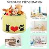UMIRIKO Custom Name Dog Toy Box Chest with Cotton Rope Khaki Personalized Toy Storage Organizer Boxes Bins Baskets for Small dogs, Pet Toy Box, Dog Toy Holder view 4