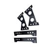 WYZBEN Support Display Stand for RC Catamaran Boat, Ship, Speedboat Model, DIY Black Plastic RC Toy Boat Hull Stand Holder view 3