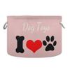 UMIRIKO Custom Name Dog Toy Box Chest with Cotton Rope Pink Personalized Toy Storage Organizer Boxes Bins Baskets for Small dogs, Pet Toy Box, Dog Toy Holder view 1