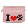 UMIRIKO Dog Toy Box Chest with Cotton Rope Rosy Brown Toy Storage Organizer Boxes Bins Baskets for Small dogs, Pet Toy Box, Dog Toy Holder view 1