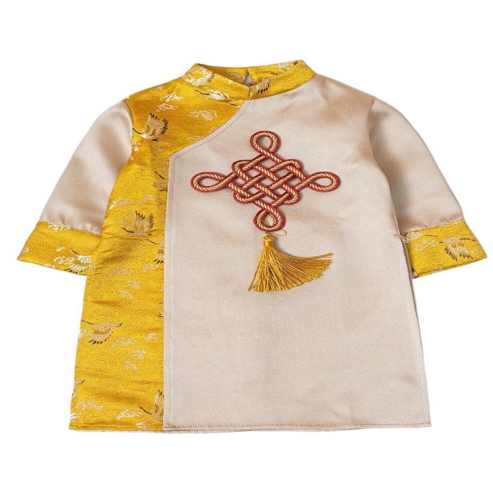 A4 Yellow Kids Ao dai Vietnam Be Trai Boys Vietnamese Traditional Ao Dai For Women, Ao Dai For Women, Vietnamese Dress For Women, Ao Dai Dress For Women ao dai Tet Lunar New Year (6)