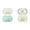 MAM Original Matte Pacifier (1 Sterilizing Pacifier Case), 6 Plus Months, Unisex Baby Pacifier & Night Pacifiers (2 Count), MAM Pacifiers 6+ Months, Best Pacifier for Breastfed Babies view 1