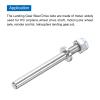 MECCANIXITY Pack of 5 Landing Gear Steel Axle 5/32 Inch Dia 1.7 Inch Length M4 Wheel Drive Shaft with Nuts for RC Airplane view 4
